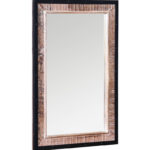 Nandi Striped Wooden Mirror Frame
