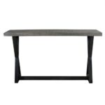 Cross Leg Industrial Wooden Console