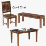 Dining Set 145X90X76