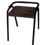 Iron Chair Wood Top