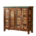 Wooden Reclaimed 4 Door Sideboard