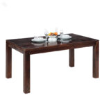 Cube four seater Wooden Dining Table (118 X 90 X 77)