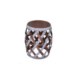 Iron Criss Cross Base Stool