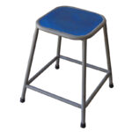 Iron Stool Blue Top