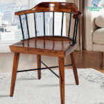 Sheesham Flower Work Chair