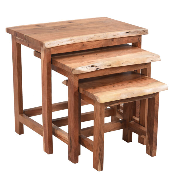 Kailash Industrial Nesting Table Set of 3 furniture in pune mumbai bangalore goa indore jaipur