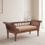 Hukam Wooden Lounger Bench