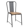 Iron Mess Chair Wood Top furniture in pune mumbai goa Bangalore indore jaipur