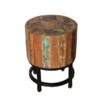 RECYCLED WOOD STOOL