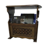 WOODEN DECO CARVING MAGAZINE RACK