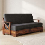 WOODEN BOSTON SOFA CUM BED