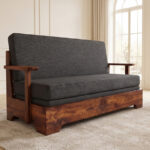 WOODEN BOSTON SOFA CUM BED