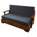 WOODEN BOSTON SOFA CUM BED