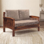 WOODEN JOP STRIP SOFA 2 SEATER