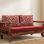 WOODEN MACMAN 2 SEATER SOFA