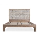 JASMINE HIGH HEADBOARD KING BED WITHOUT STORAGE