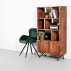 Acacia mid century rustic bookshelf