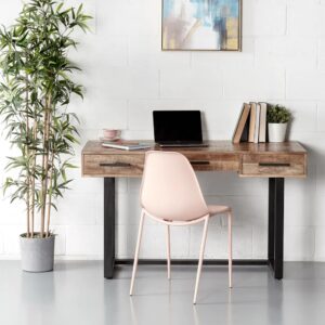 Milan Mango Wood Writing Table Natural Living Furniture Pune Bangalore Jodhpur