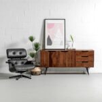 Minsk Acacia Sideboard with 2 Door made of mango wood available in pune