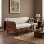 MID CENTURY 3 SEATER SOFA