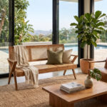 AVYAA CANE 3 SEATER SOFA
