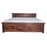 LEGEND WOODEN QUEEN BED WITH STORAGE